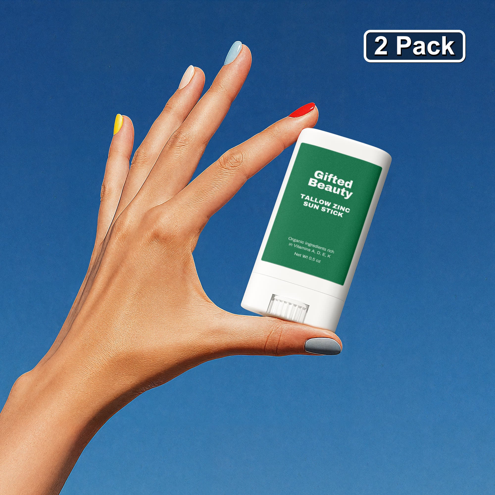 2 Pack Tallow Zinc Sun Stick