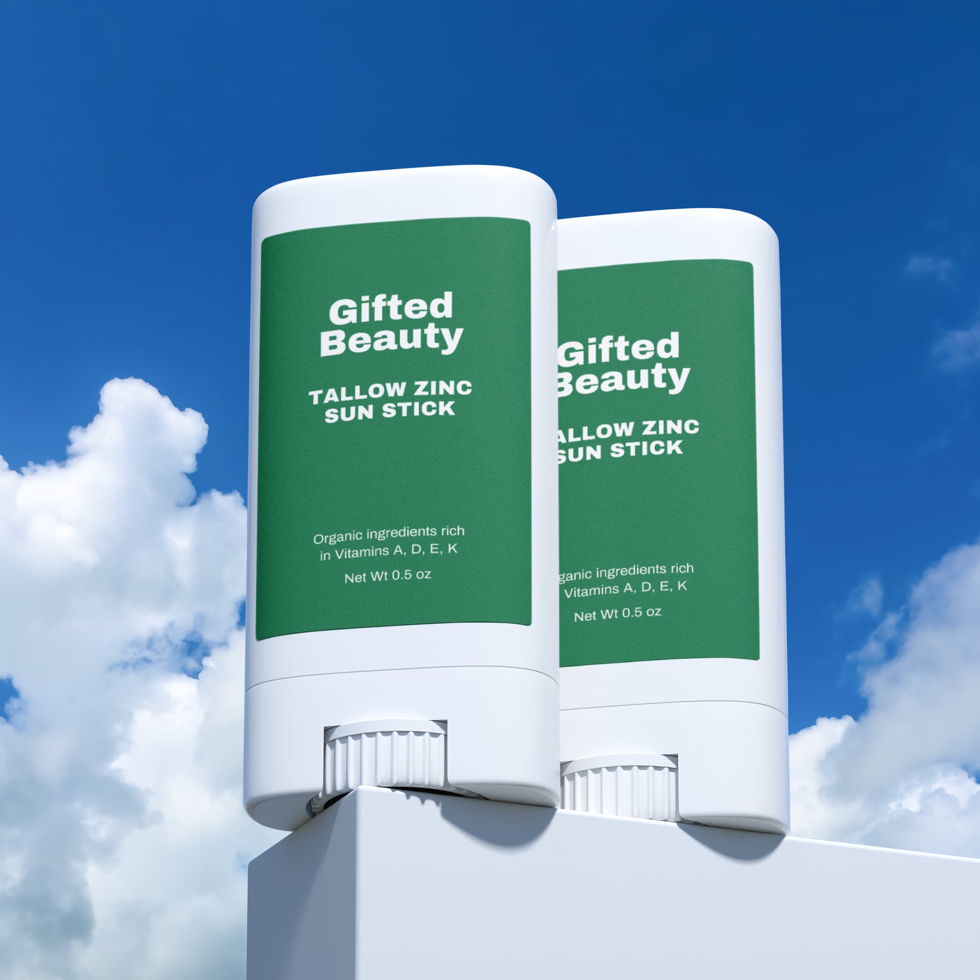 2 Pack Tallow Zinc Sun Stick